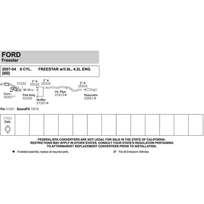 Promotion Saisonnière Exhaust Pipe by WALKER USA - 47813