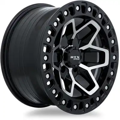 Paiement Sécurisé Zion Gloss Black Machined Wheel by RTX (17x9 0mm)