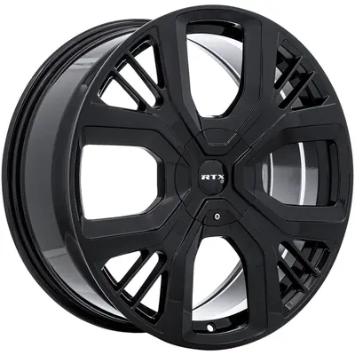 PS01 Gloss Black Wheel by RTX (19x8 45mm) Expédié Aujourd’hui