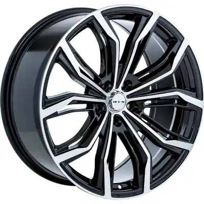 Dernière Chance Black Widow Black Machined Wheel by RTX (18x8 42mm)