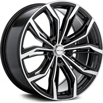 Haute Qualité Black Widow Black Machined Wheel by RTX (18x8 35mm)