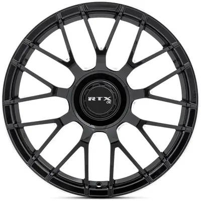 MB01 Gloss Black with Machined Lip Wheel by RTX (20x8.5 38mm) Prix Réduit
