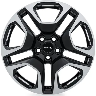 Osaka Satin Black Machined Wheel by RTX (19x7.5 35mm) Garantie Incluse