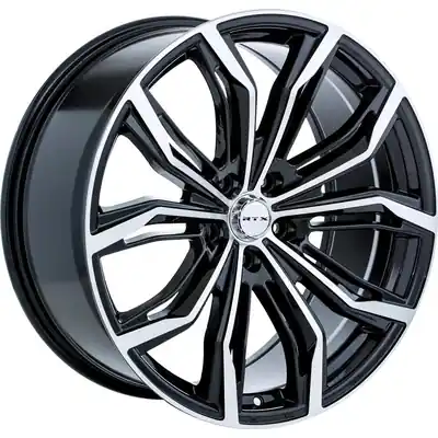 Black Widow Black Machined Wheel by RTX (18x8 38mm) Super Prix