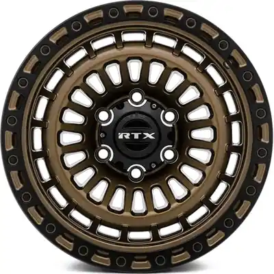 Nouveauté Moab Bronze with Satin Black Lip Wheel by RTX (17x9 -15mm)