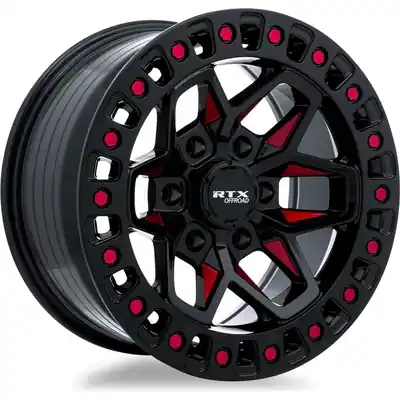 Petit Prix Zion Black Milled Red Wheel by RTX (18x9 0mm)