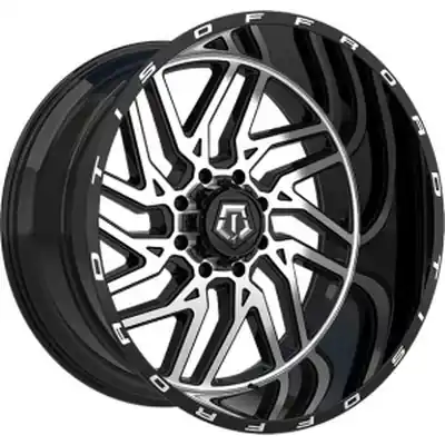 Marque 544 Gloss Black - Machined Face Wheel by TIS WHEELS (20x10 -25mm)