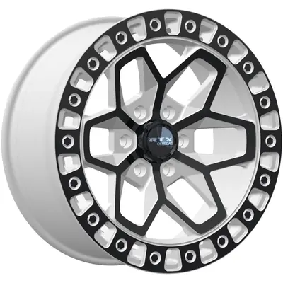 Gros Lot Zion Gloss White with Black Spokes Wheel by RTX (17x9 0mm)