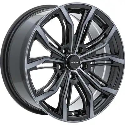 Exclusif Black Widow Black Machined Grey Wheel by RTX (18x8 42mm)