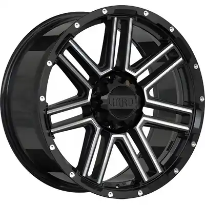 RUFFINO HARD - RUF771701 - MYSTIC Gloss Black - Milled Edge Wheel (17x9.0 15mm) Promotion Saisonnière