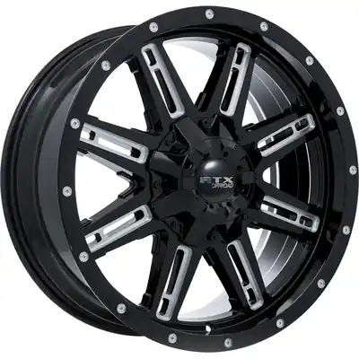 Expédition Rapide Ravine Black Milled Wheel by RTX (17x8 10mm)