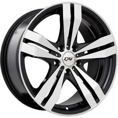 Expédié Aujourd’hui DAI WHEELS - DW3415012 - Gloss Black - Machined Face alloy (15x6.5 40.0 mm)