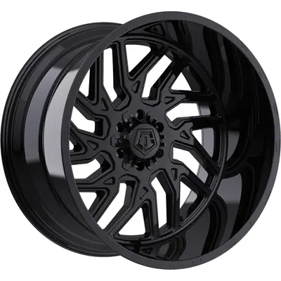 544 Gloss Black Wheel by TIS WHEELS (20x9 17mm) Expédition Rapide