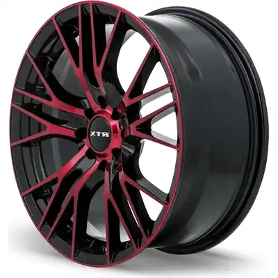 Commander Vite Vertex Black Machined Red Wheel by RTX (16x7 40mm)
