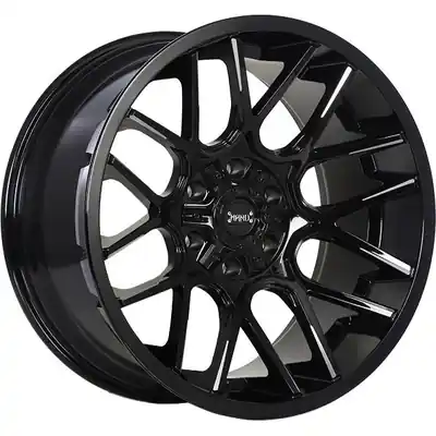 Acheter Direct RUFFINO HARD - RUF4920001 - Gloss Black - Milled Edge alloy (20x10.0 -12.0 mm)