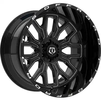 560 Gloss Black - Milled Edge Wheel by TIS WHEELS (20x10 -19mm) Retour Gratuit