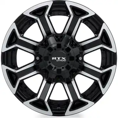 Marque Peak Gloss Black Machined Wheel by RTX (18x9 18mm)
