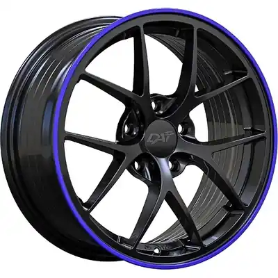 DAI WHEELS - DW1321802 - SKY Gloss Black - Purple Lip Wheel (18x8.0 40mm) Quantité Limitée