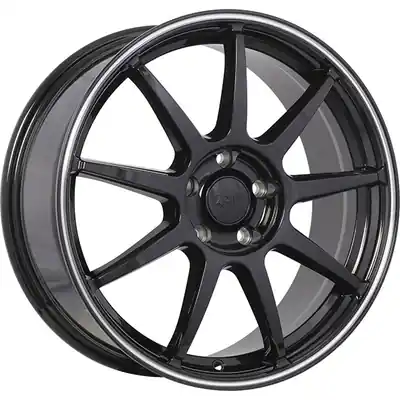 DAI WHEELS - DW1361601 - REV Gloss Black - Machined Lip Wheel (16x6.5 41mm) Offre Limitée