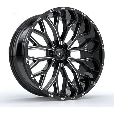 Garantie Incluse 565 Gloss Black - Milled Edge Wheel by TIS WHEELS (20x9 18mm)