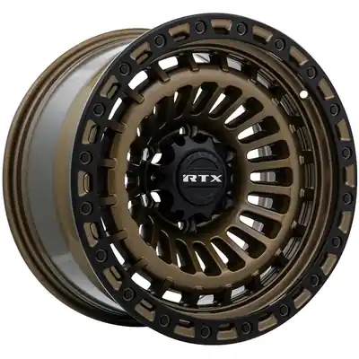 Moab Bronze with Satin Black Lip Wheel by RTX (18x9 -15mm) Expédié Aujourd’hui
