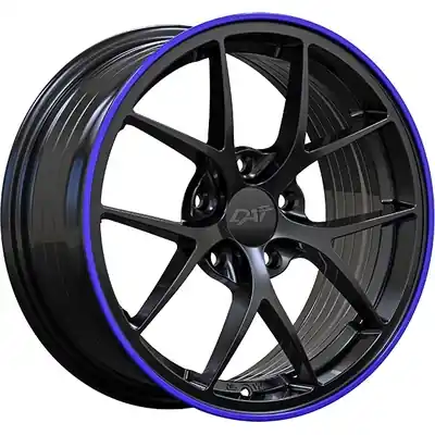 Authentique DAI WHEELS - DW1321602 - SKY Gloss Black - Purple Lip Wheel by - (16x7.0 40mm)