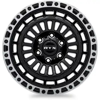 Moab Gloss Black Machined Lip Wheel by RTX (18x9 0mm) Commande En Gros
