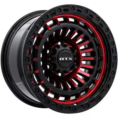 Réduction Moab Gloss Black Machined Red Wheel by RTX (18x9 0mm)