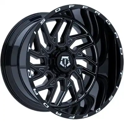 544 Gloss Black Wheel by TIS WHEELS (20x10 -25mm) Meilleur Choix