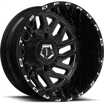 Offre Exclusive 544 Gloss Black - Milled Edge Wheel by TIS WHEELS (22x8.2 127mm)