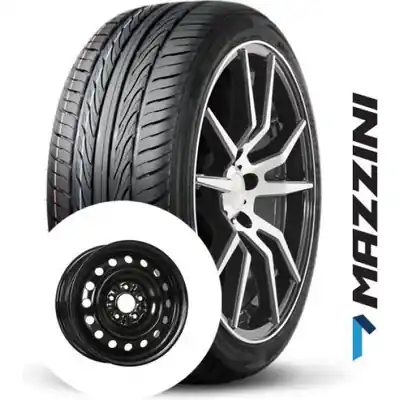 MAZZINI ALL season tire mounted on steel wheel (215/55R16) Livraison Express
