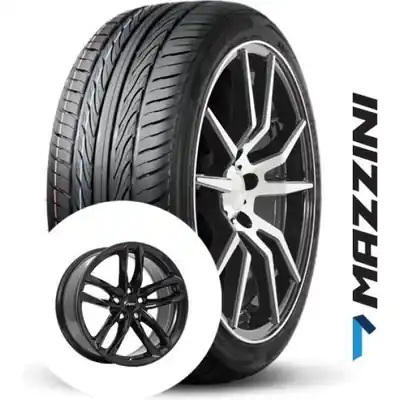 Authentique MAZZINI ALL season tire mounted on alloy wheel (225/45R17)
