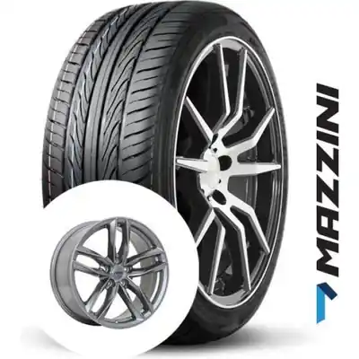 Bon Plan MAZZINI ALL season tire mounted on alloy wheel (215/45R17)