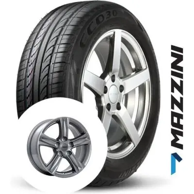 Bon Marché MAZZINI ALL season tire mounted on alloy wheel (205/55R16)