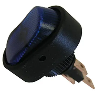 PICO OF CANADA - 11-01-9411 - 16A 12V On-Off Oval Rocker Switch - Blue Commander Vite