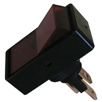 Remise PICO OF CANADA - 11-05-9412 - 16A 12V On-Off Rectangular Illuminated Rocker Switch - Red