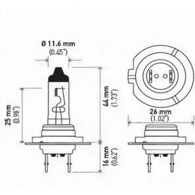Remise Driving And Fog Light by HELLA - H7TB