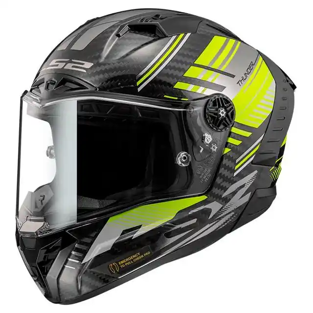 LS2 Casque FF805 THUNDER CARBON VOLT - M Produit De Marque