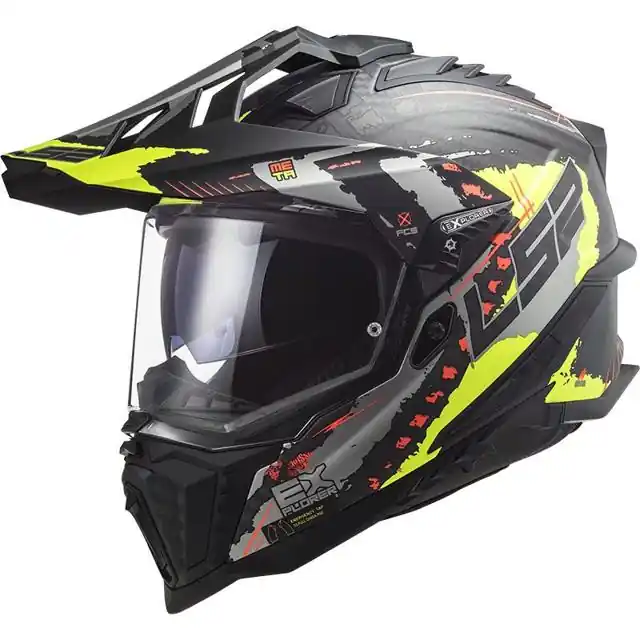 LS2 Casque MX701 EXPLORER CARBON EXTEND Fait Main