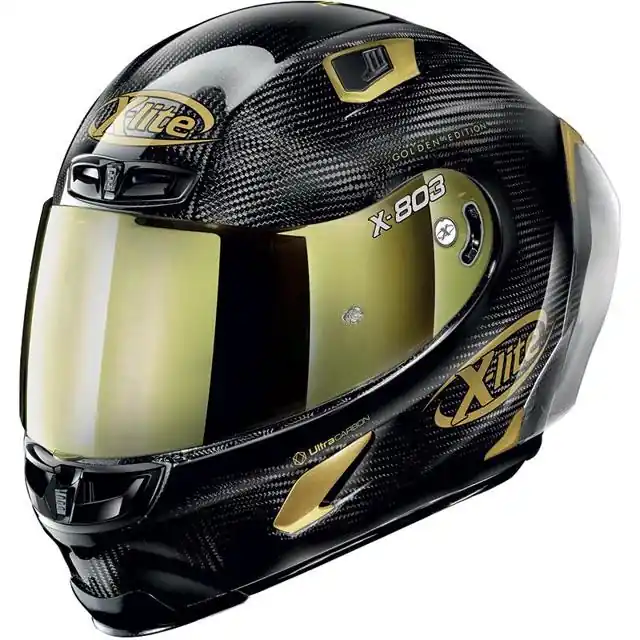 XLITE Casque X-803 RS ULTRA CARBON GOLDEN EDITION GOLDEN EDITION - S Certifié