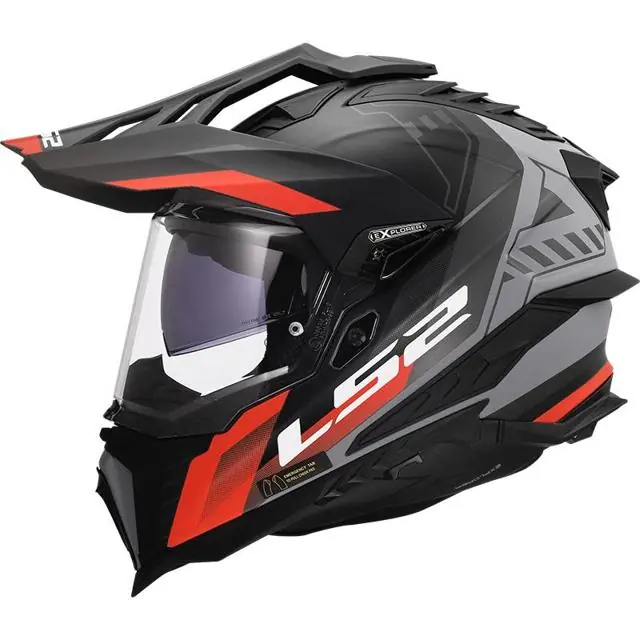 LS2 Casque crossover MX701 EXPLORER HEXA - M Bon Plan