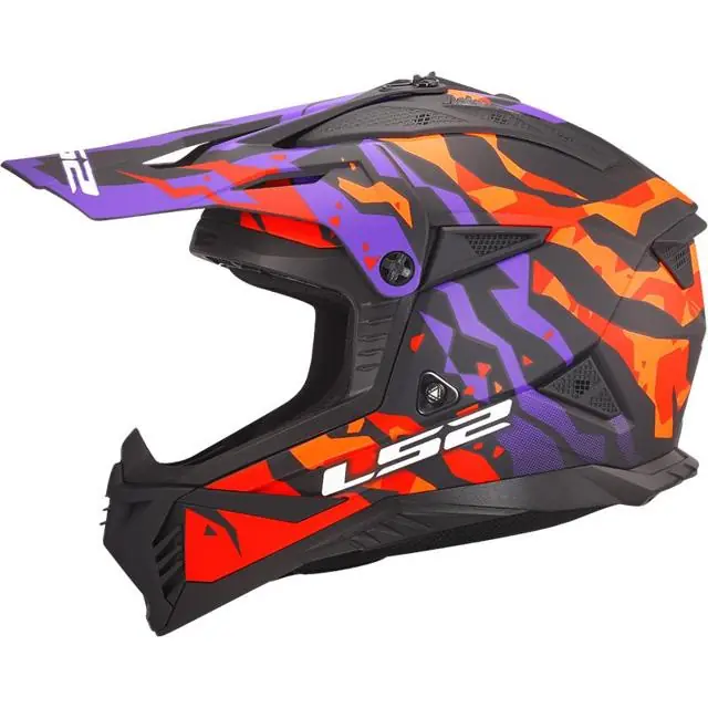 Fait Main LS2 Casque cross MX708 FAST II GROTESK - S
