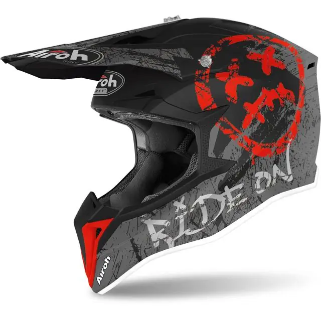 AIROH Casque cross WRAAP SMILE Premium