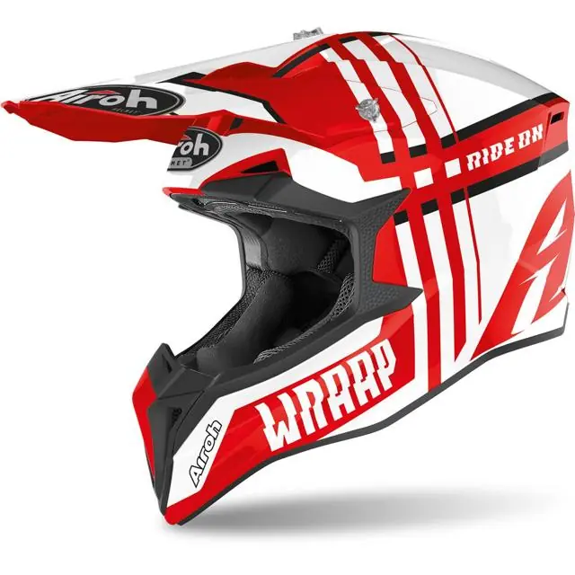Tendance AIROH Casque cross WRAAP BROKEN