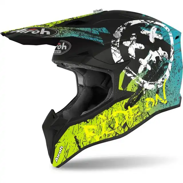 AIROH Casque cross WRAAP SMILE Pas Cher