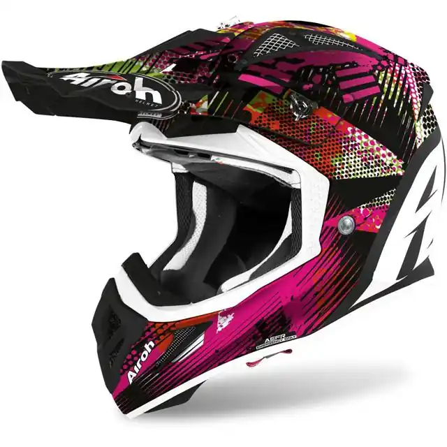 AIROH Casque cross AVIATOR ACE INSANE Fait Main