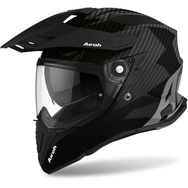 AIROH Casque Crossover COMMANDER FULL CARBON GLOSS - 2XL Expédition Rapide