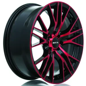 Commander Vite RTX Vertex 17x7.5 5x112 40 66.6 Black Machined Red