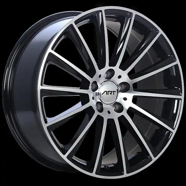 Vente Flash ART Replica 194 19x9.0 5x112 45 66.6 Gloss Black - Machined Face