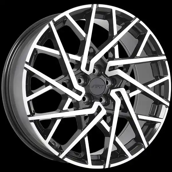 ART Replica 389 20x8.0 5x108 49 63.4 Gloss Black - Machined Face Jusqu’à Épuisement Des Stocks